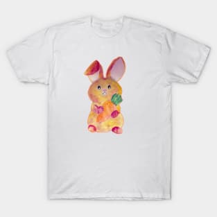 cute watercolor bunny sweet watercolour rabbit T-Shirt